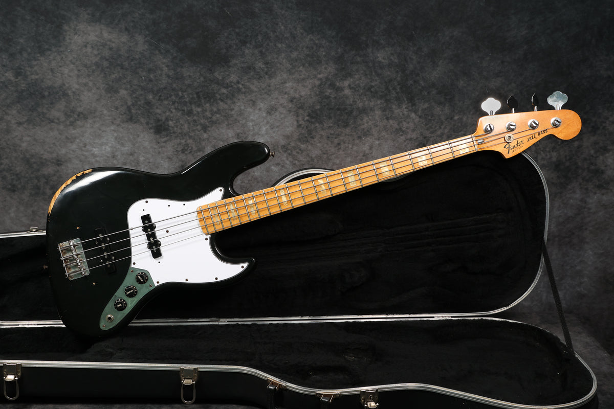 1978 Fender Jazz Bass, Black – Andy Baxter Bass & Guitars