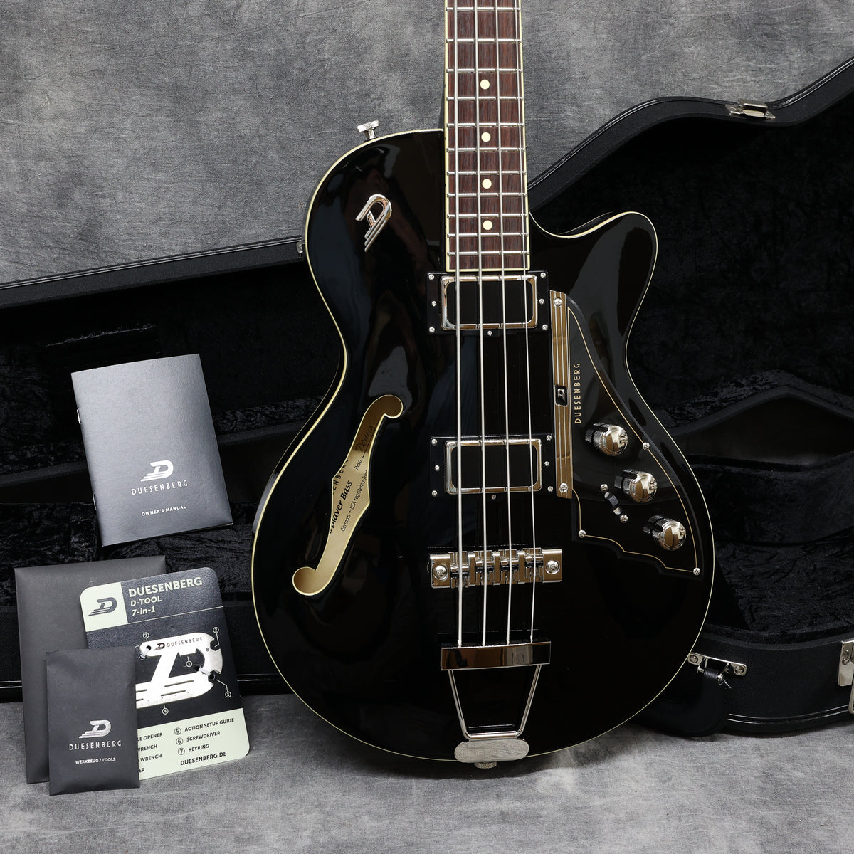 Duesenberg Starplayer Bass, Black – Andy Baxter Bass & Guitars