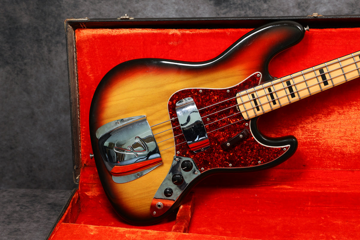 1973 Fender Jazz Bass, Sunburst – Andy Baxter Bass & Guitars