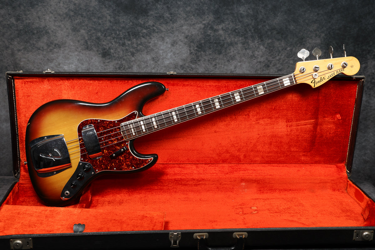 1971 Fender Jazz Bass, Sunburst – Andy Baxter Bass & Guitars