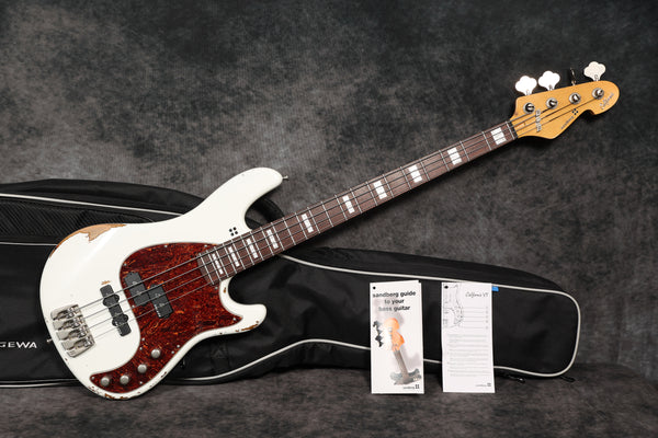 New Sandberg California II VT, 4-String, Hard Aged Virgin White