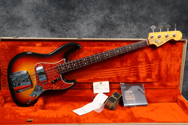 1983 Fender AVRI '62 Stack Knob Jazz Bass, Sunburst