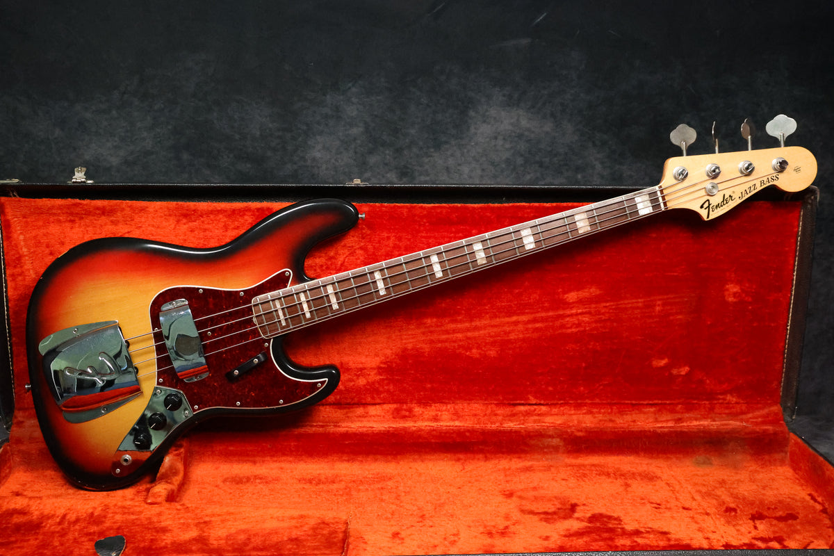 1969 Fender Jazz Bass, Sunburst – Andy Baxter Bass & Guitars