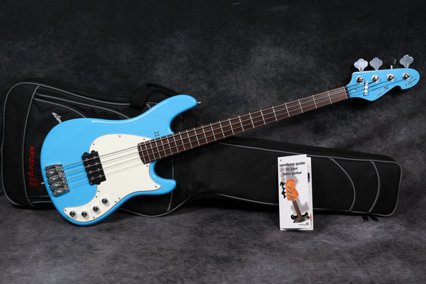 New Sandberg California II V 4-String, Soft Aged Marley Blue