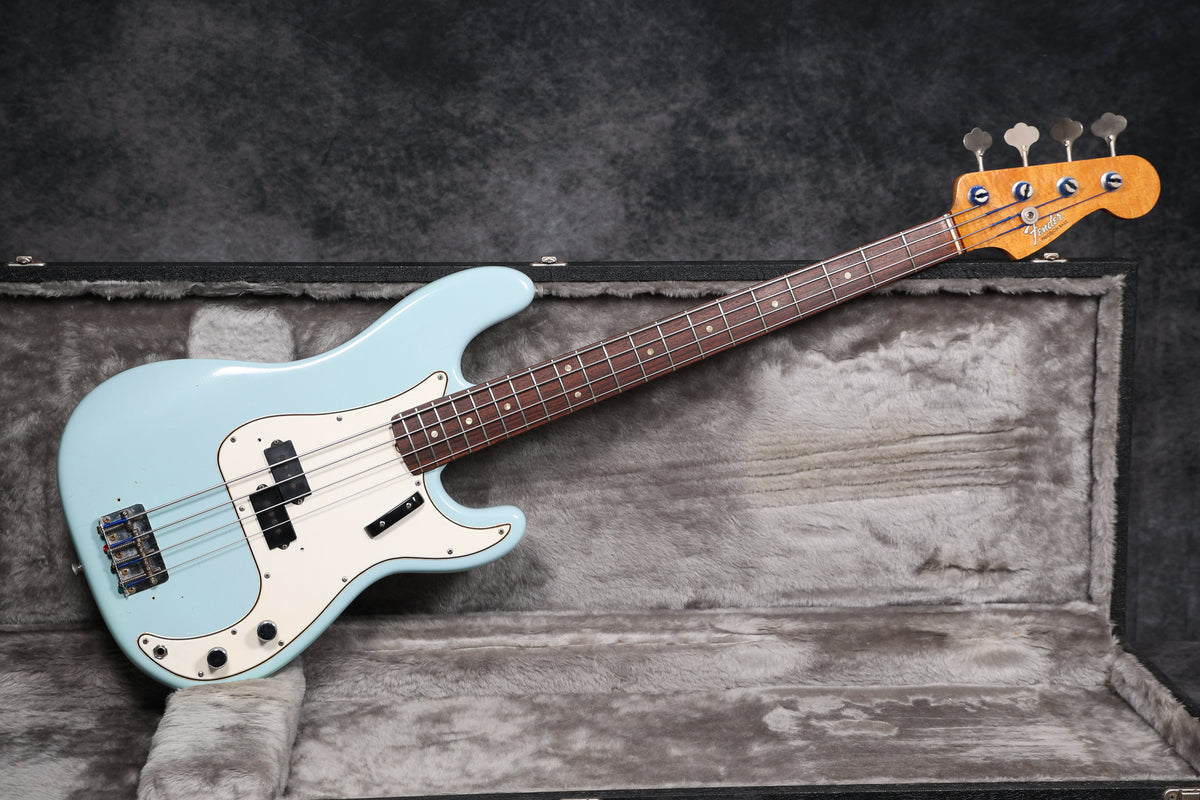 1966 Fender Precision Bass, Sonic Blue Refinish – Andy Baxter Bass