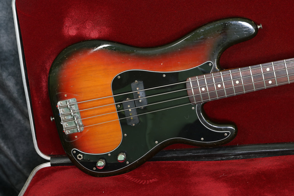 1973 Fender Precision Bass, Sunburst – Andy Baxter Bass & Guitars