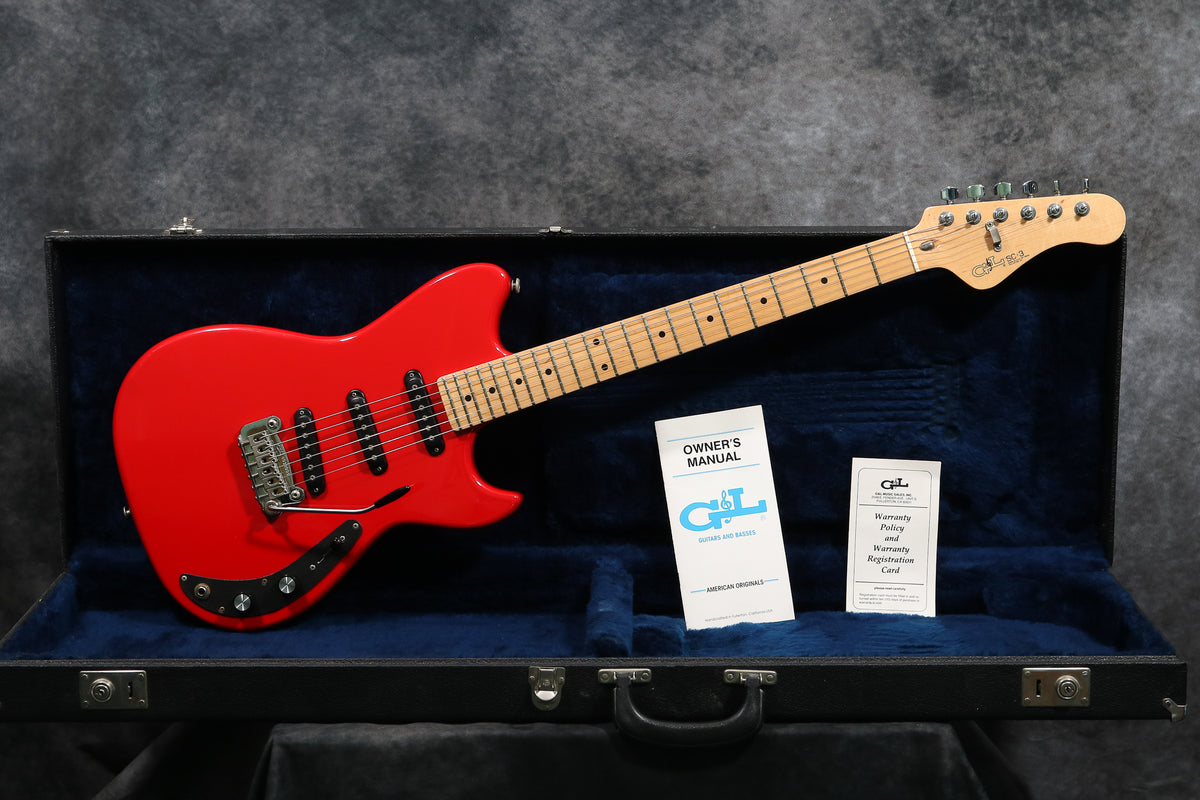 1983 G&L SC-3, Red – Andy Baxter Bass & Guitars