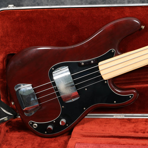 1978 Fender Precision Bass, Fretless, Wine Red
