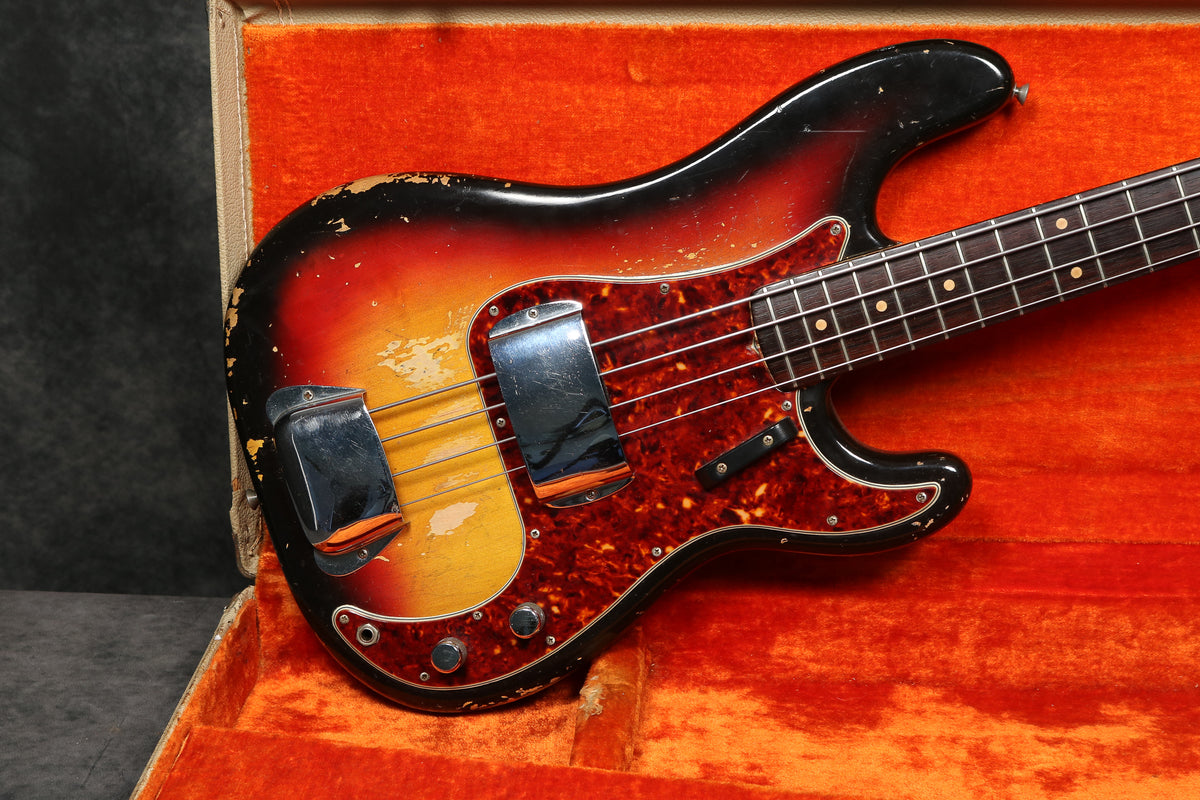 1963 Fender Precision Bass, Sunburst – Andy Baxter Bass & Guitars