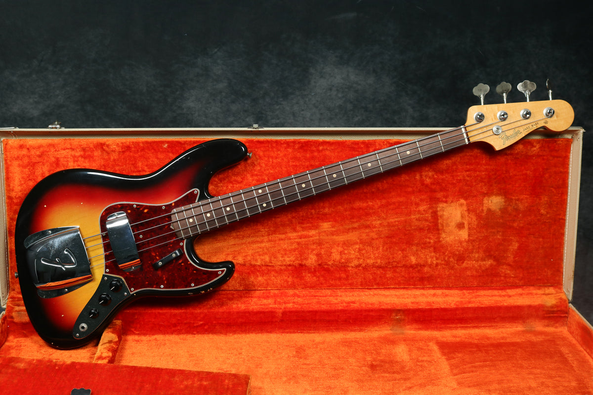 1964 Fender Jazz Bass, Sunburst – Andy Baxter Bass & Guitars