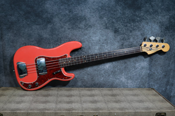 1961 Fender Precision Bass, Fiesta Red Refinish