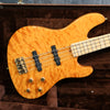 2005 Fender American Deluxe Jazz Bass QMT, Amber