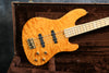 2005 Fender American Deluxe Jazz Bass QMT, Amber