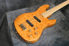 2005 Fender American Deluxe Jazz Bass QMT, Amber