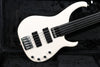 1993 Modulus Quantum 5 Fretless, White