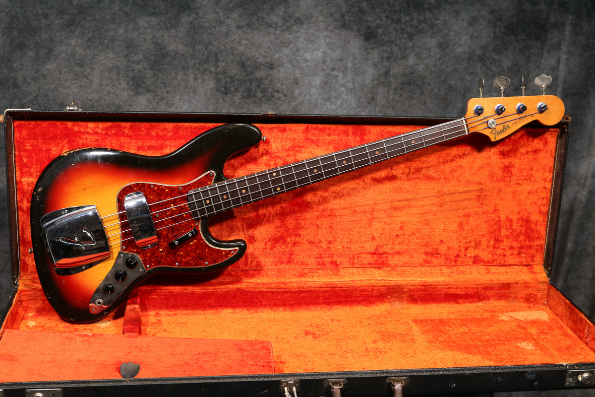 1963 Fender Jazz Bass, Sunburst – Andy Baxter Bass & Guitars