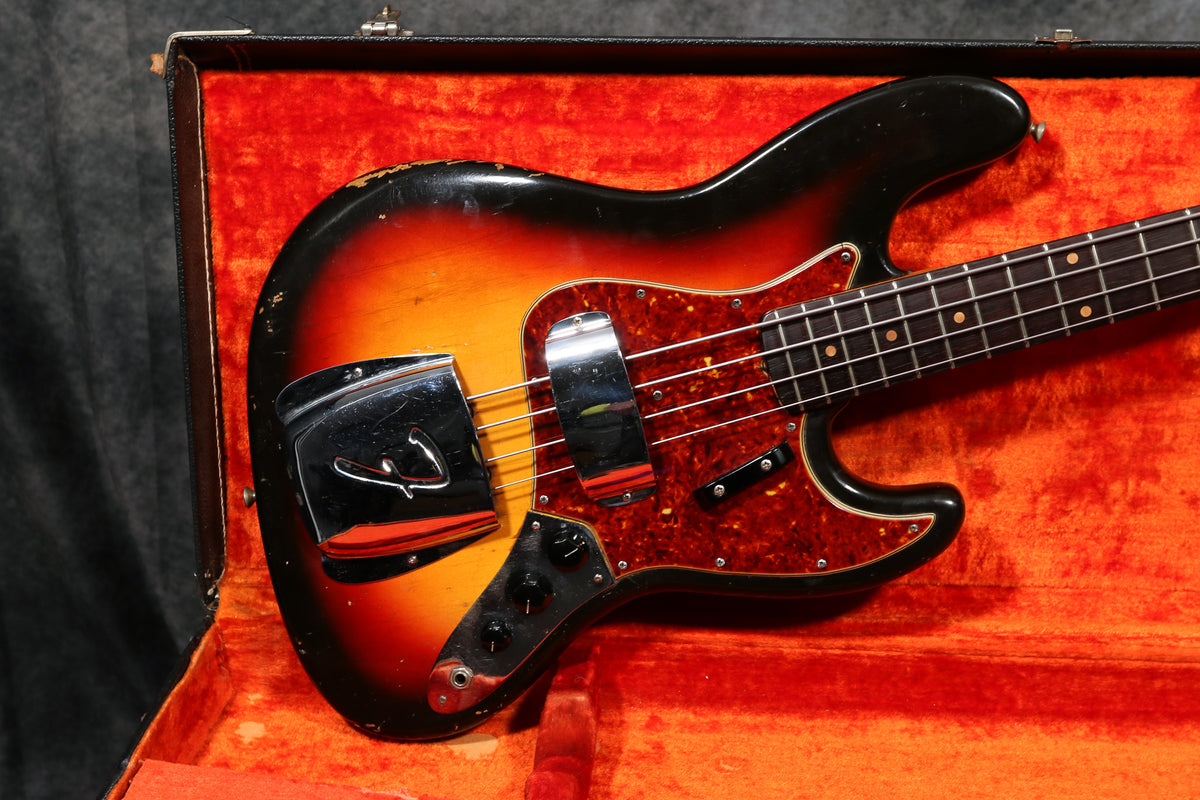 1963 Fender Jazz Bass, Sunburst – Andy Baxter Bass & Guitars