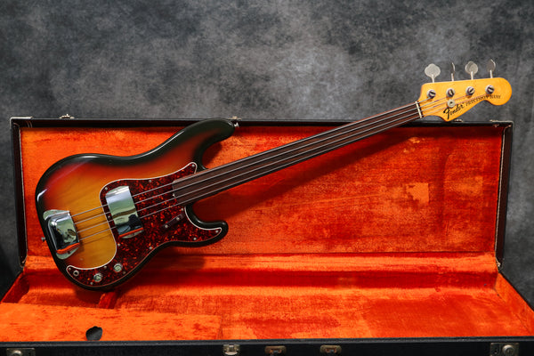 1973 Fender Precision Bass, Fretless, Sunburst