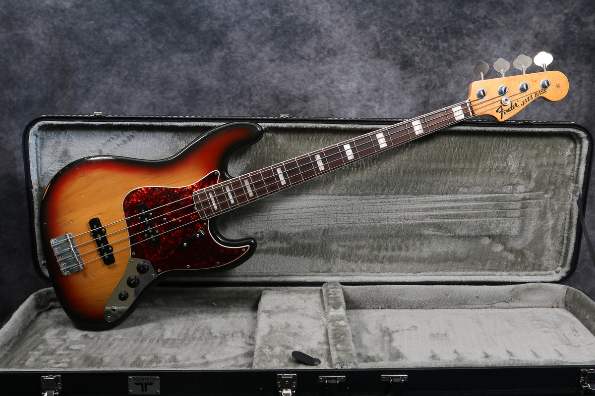 1973 Fender Jazz Bass Sunburst Andy Baxter Bass Guitars 1973-fender-jazz-bass-sunburst-andy-baxter-bass-guitars