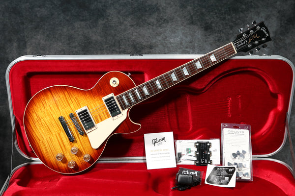 2016 Gibson Les Paul High Performance - Tea Burst - AAAA Flame