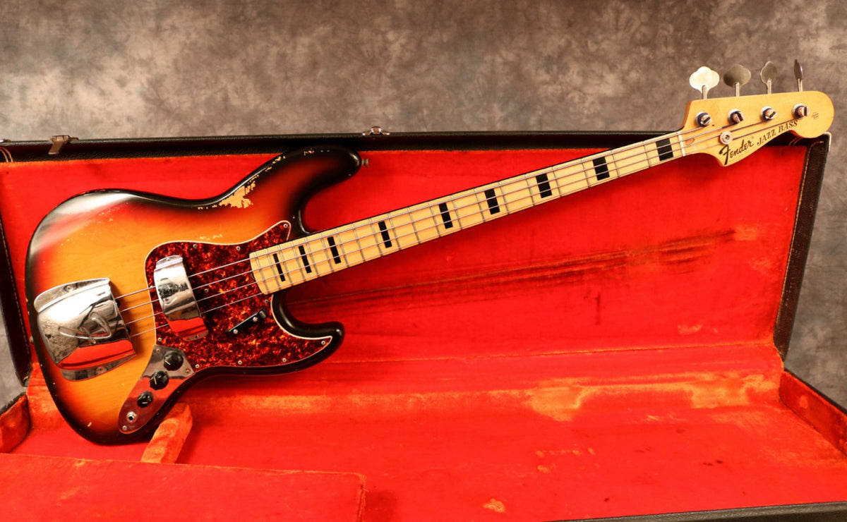 1972 Fender Jazz Bass, Sunburst – Andy Baxter Bass & Guitars