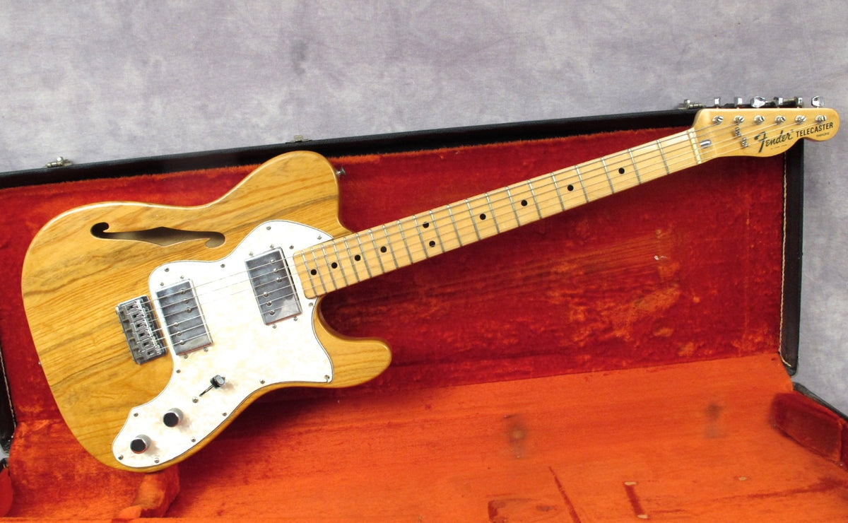 1973 Fender Telecaster Thinline, Natural – Andy Baxter Bass & Guitars