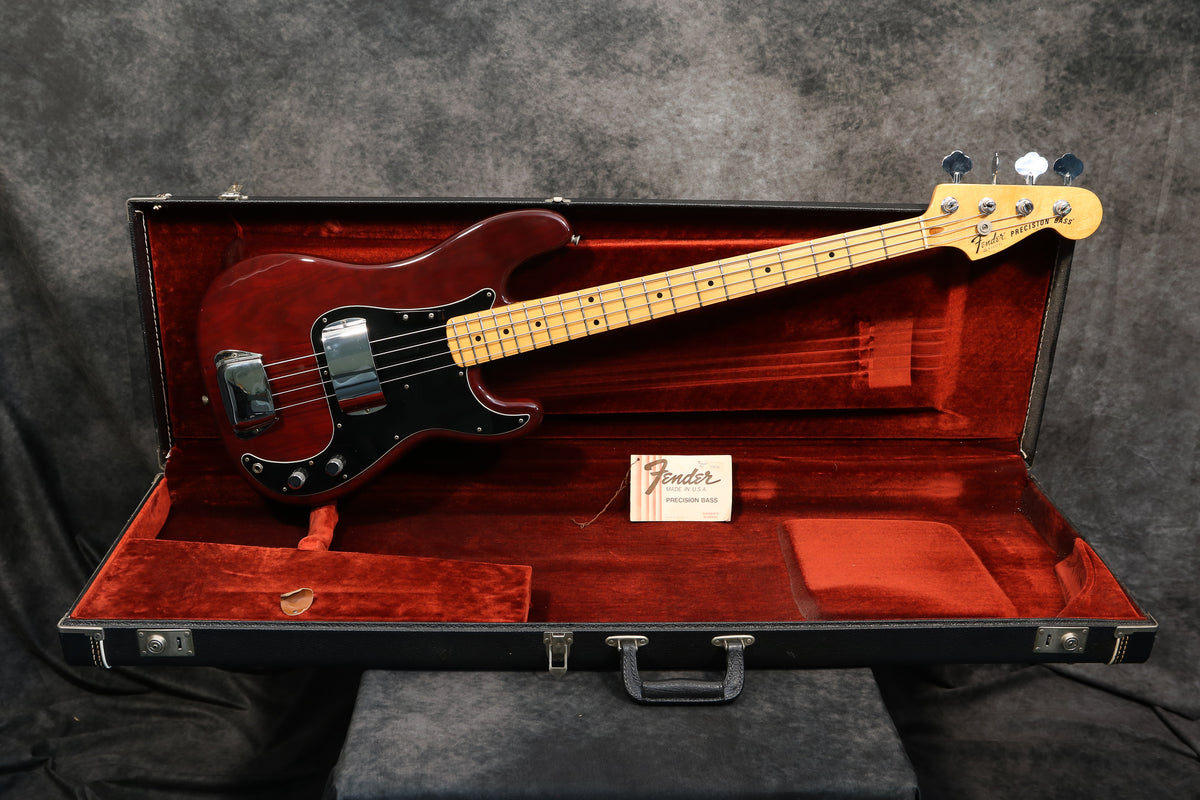 1978 Fender Precision Bass Wine Red Andy Baxter Bass Guitars 1978-fender-precision-bass-wine-red-andy-baxter-bass-guitars