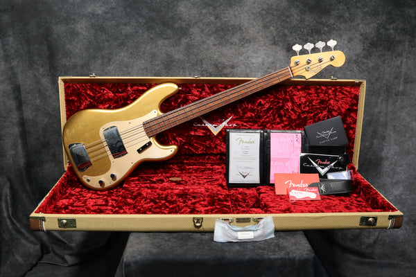 2018 Fender Custom Shop '59 Precision, Journeyman relic, Aztec Gold