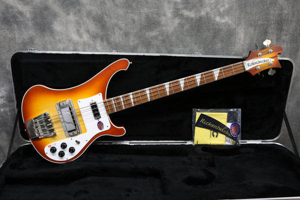 2022 Rickenbacker 4003, Satin Autumnglo, Checker Binding, Ltd Edition