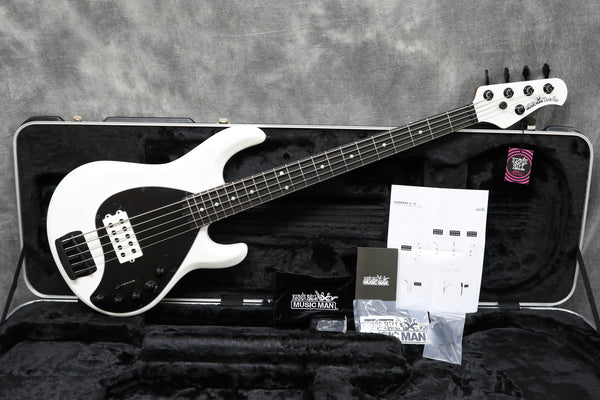 2022 Ernie Ball Music Man DarkRay 5, White Sparkle