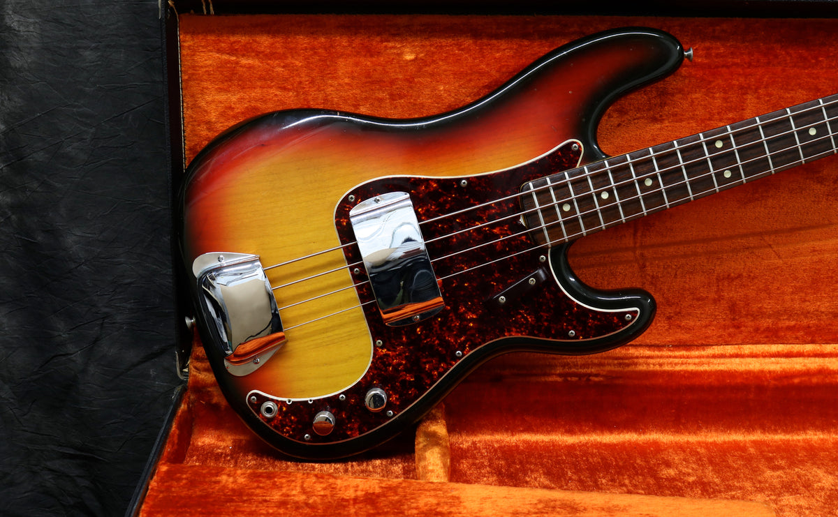 1973 Fender Precision Bass, Sunburst – Andy Baxter Bass & Guitars
