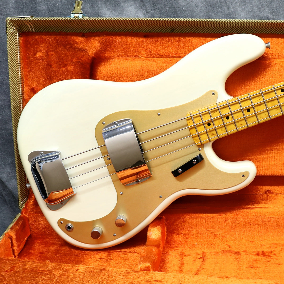 2009 Fender American Vintage '57 Precision, White Blonde – Andy