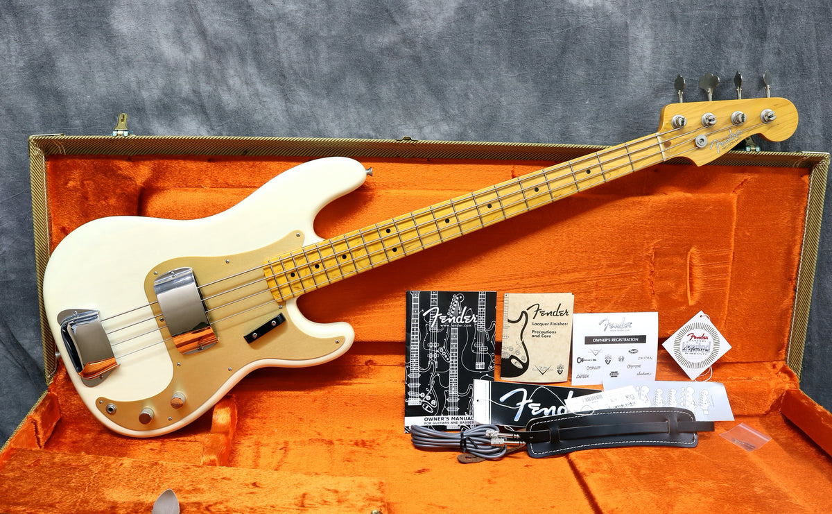 2009 Fender American Vintage '57 Precision, White Blonde – Andy