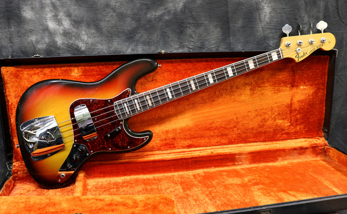 1970 Fender Jazz Bass, Sunburst – Andy Baxter Bass & Guitars