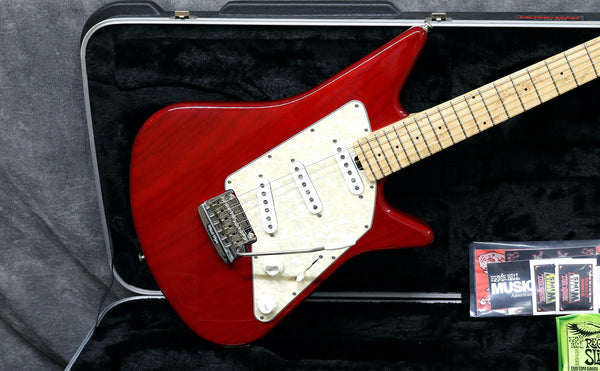 2010 Music Man Albert Lee SSS, w/Tremelo, Translucent Red