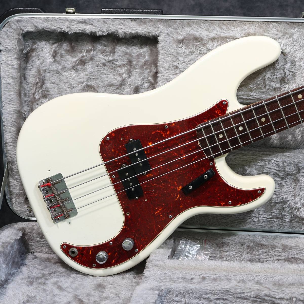 1964 Fender Precision Bass, Olympic White Refinish – Andy Baxter