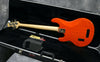 2008 Music Man Stingray 4 H, 3EQ, Fretless With Piezo, Translucent Orange