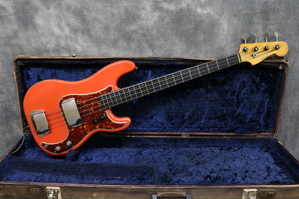 1960 Fender Precision Bass, Fiesta Red Refinish