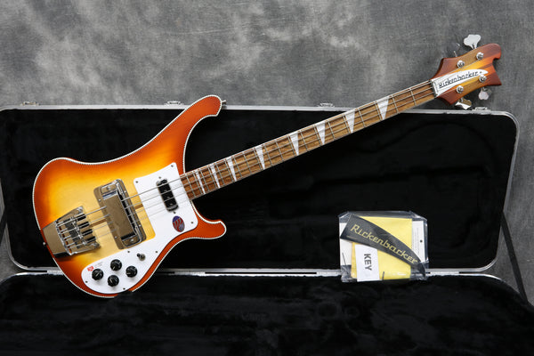 2022 Rickenbacker 4003, Satin Autumnglo, Checker Binding, Ltd Edition