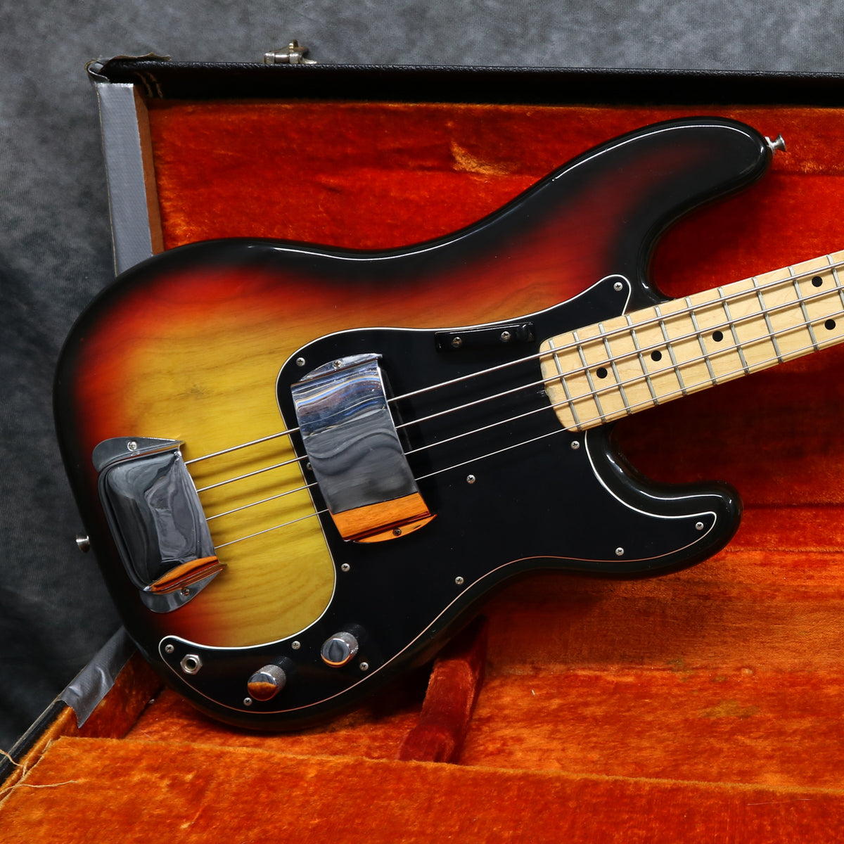 1976 Fender Precision Bass, Sunburst – Andy Baxter Bass & Guitars