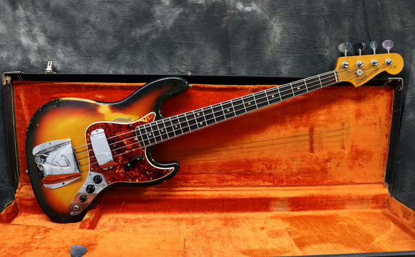 1966 Fender Jazz Bass, Sunburst - Dot & Bound