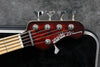 2009 Ernie Ball Music Man 25th Anniversary 5 HSS Bass, Redburst
