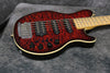 2009 Ernie Ball Music Man 25th Anniversary 5 HSS Bass, Redburst
