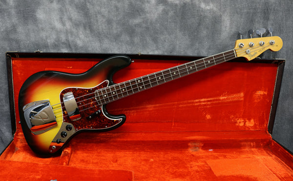1966 Fender Jazz Bass, Sunburst - Dot & Bound