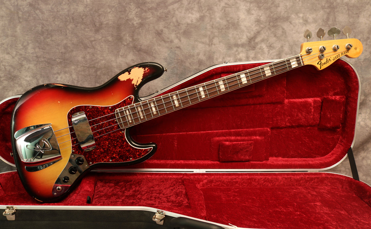 1972 Fender Jazz Bass, Sunburst – Andy Baxter Bass & Guitars