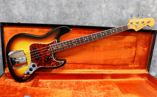 1966 Fender Jazz Bass, Sunburst - Dot & Bound