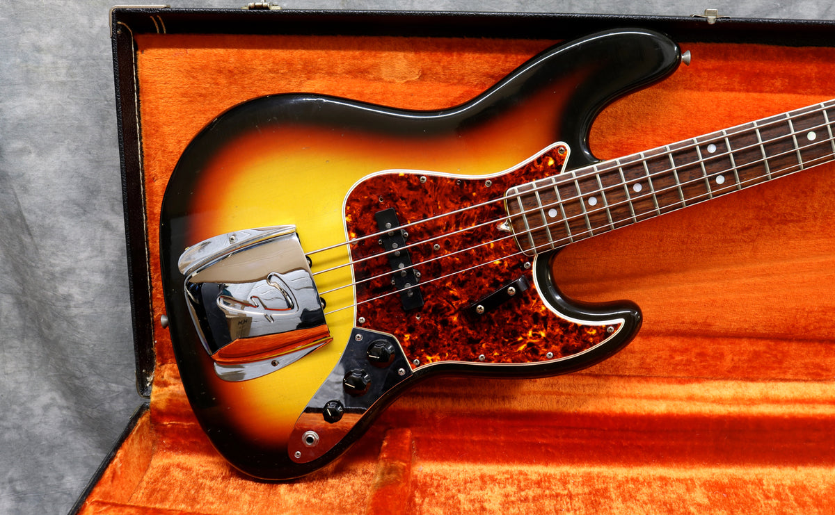 1966 Fender Jazz Bass, Sunburst - Dot & Bound – Andy Baxter Bass