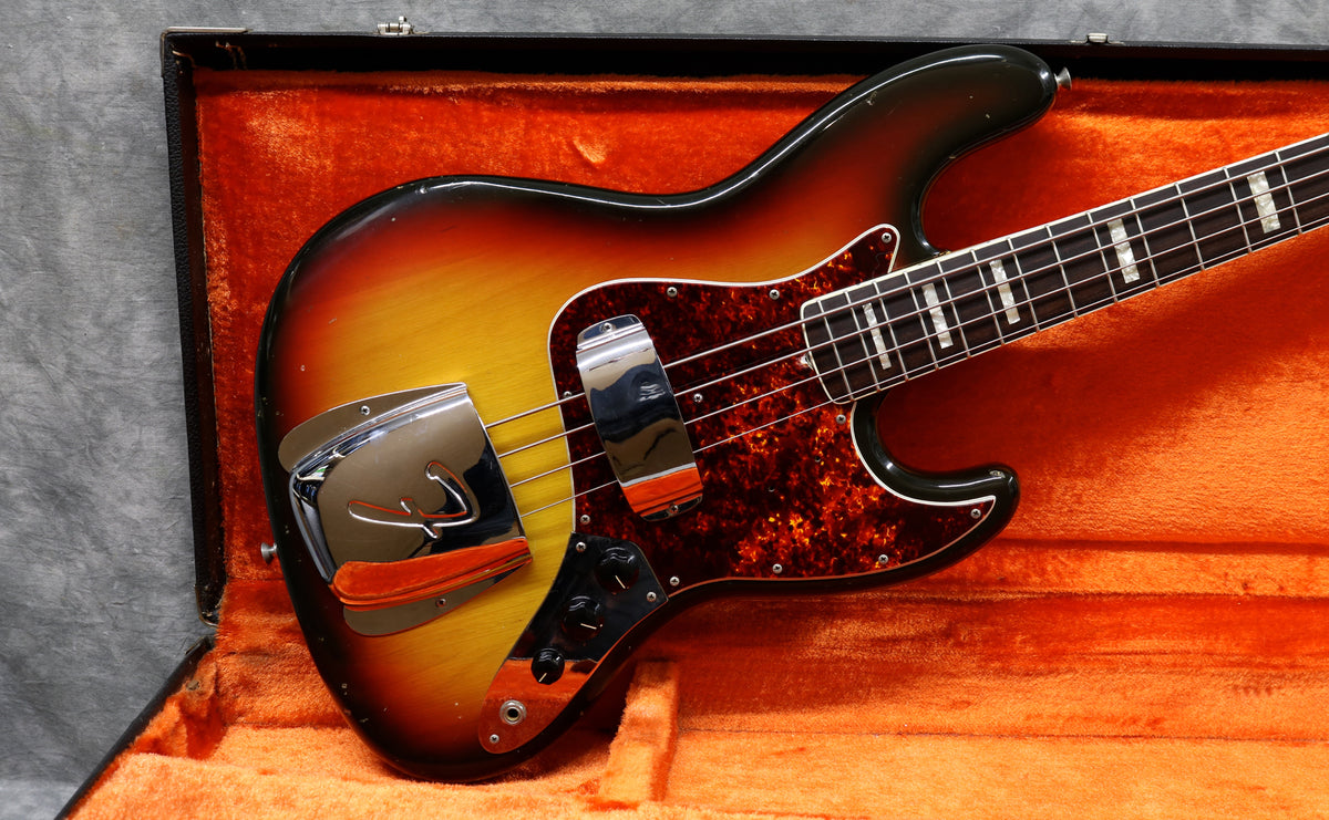 1973 Fender Jazz Bass, Sunburst – Andy Baxter Bass & Guitars