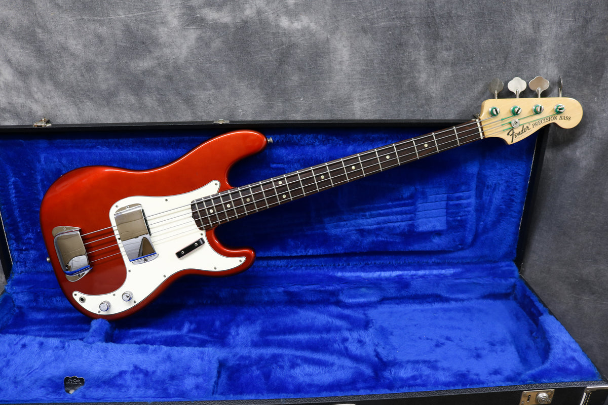 1969 Fender Precision Bass, Candy Apple Red – Andy Baxter Bass