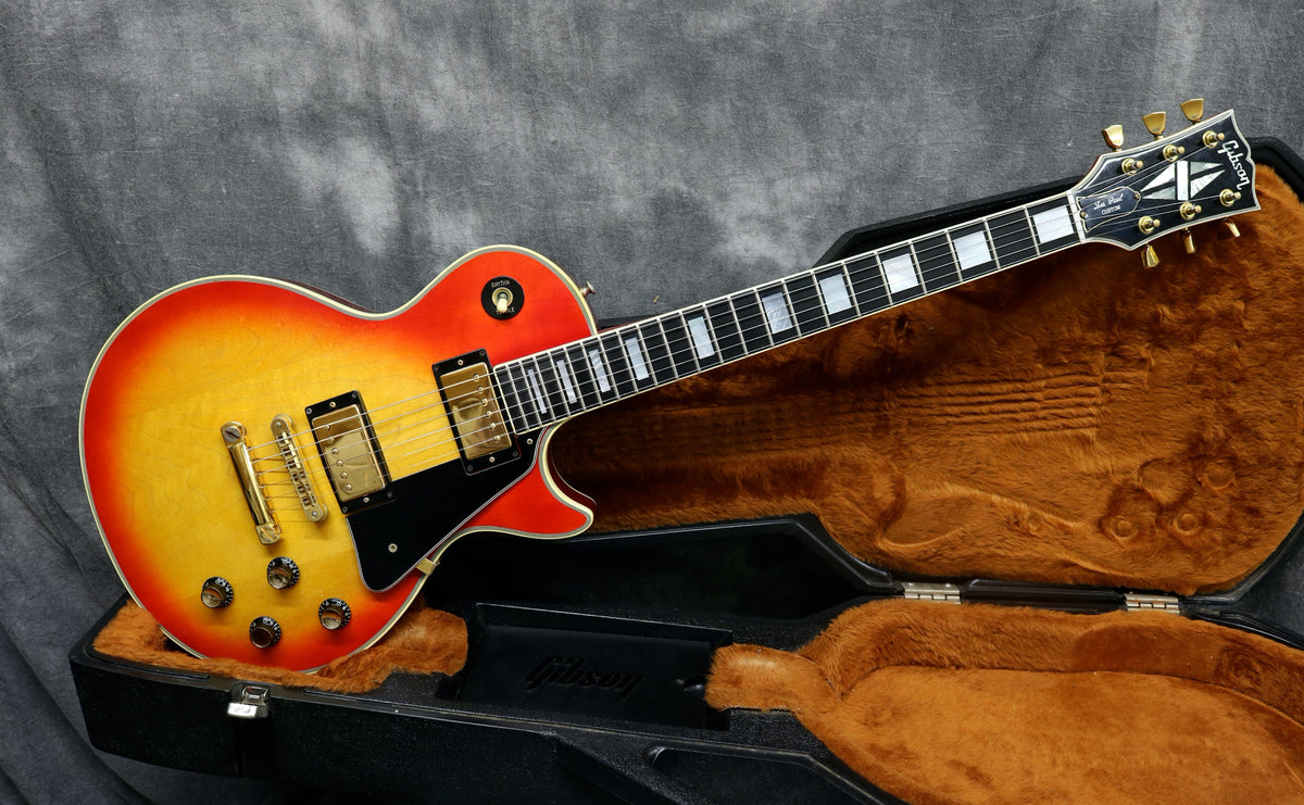 1977 Gibson Les Paul Custom Cherry Sunburst – Andy Baxter Bass  Guitars